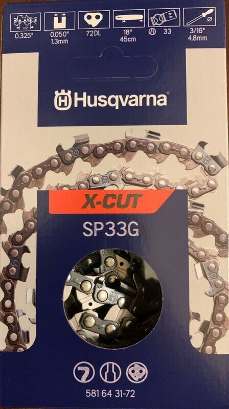 Catena per motosega Husqvarna 325 1,3mm X-CUT SP33G 72denti