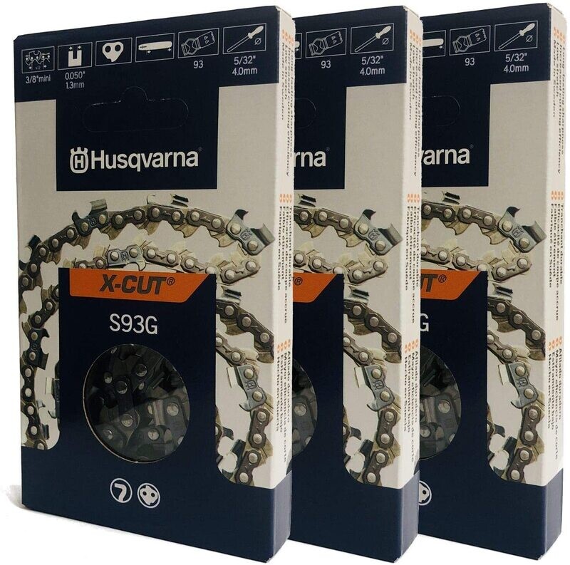 Catena per motosega Husqvarna X-cut 3/8'' 1,3mm S93G 52 denti