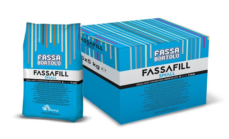 FASSAFILL SMALL Sigillante cementizio idrofugato per stuccare fughe da 0 a 5 mm da 5 kg