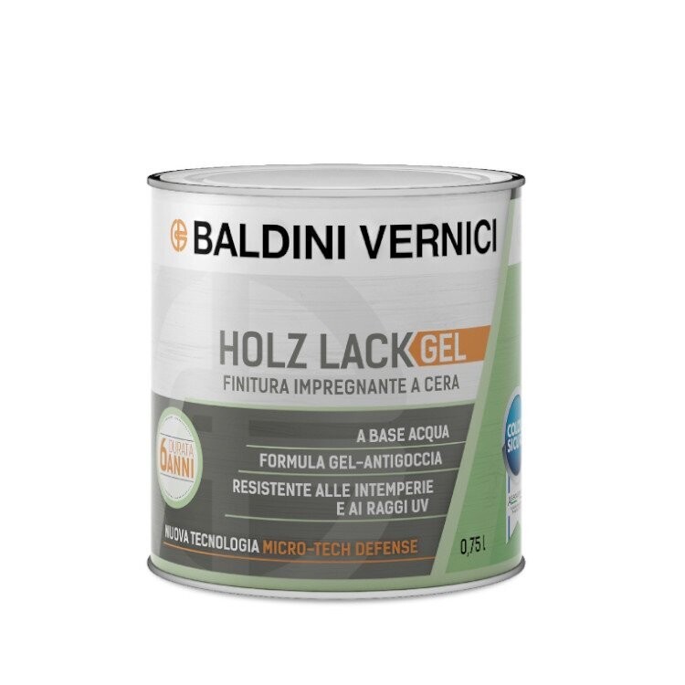 HOLZ LACK GEL Finitura impregnante a cera da 0,75 lt