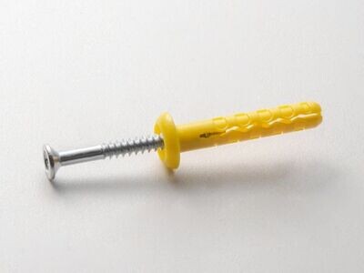 TASSELLO A PERCUSSIONE DEVIL GIALLO ø 6 x 38 mm conf. da 50 pezzi