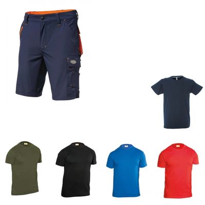 PACCHETTO PROMO BERMUDA DA LAVORO LOGICA ANTIGUA/3  1 T-SHIRT IN OMAGGIO