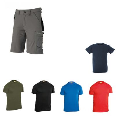 PACCHETTO PROMO BERMUDA DA LAVORO LOGICA ANTIGUA/2 E 1 T-SHIRT IN OMAGGIO