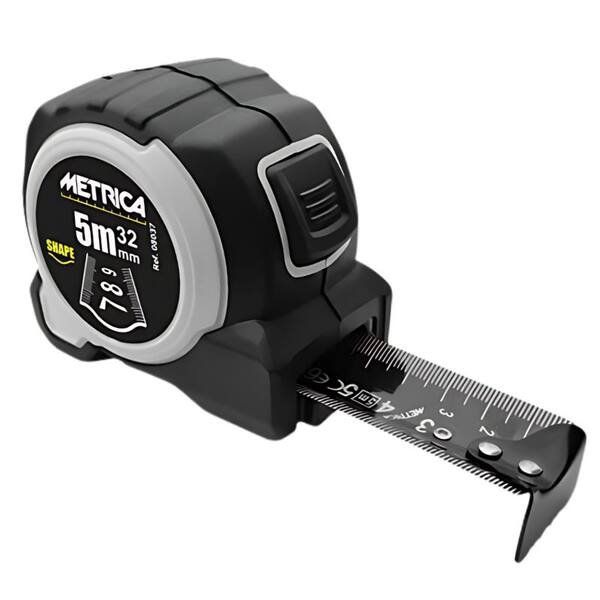 FLESSOMETRO METRICA ALL BLACK DA 5 MT