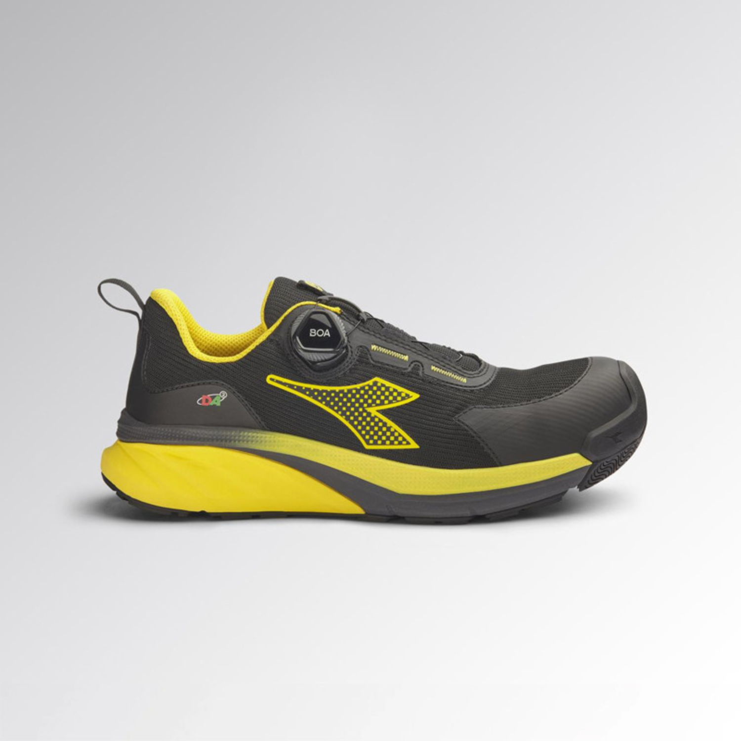 SCARPA ANTINFORTUNISTICA DIADORA VORTEX DA2 BOA LOW S3S nero/giallo