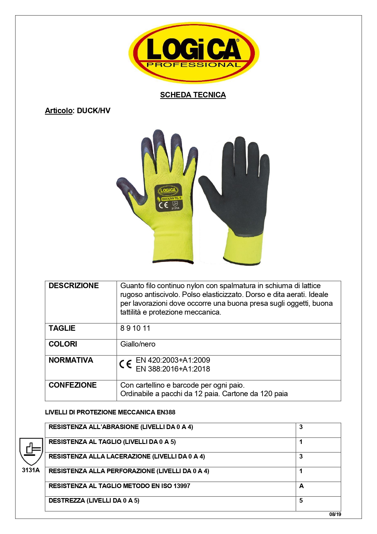 DUCK/HV - Guanti da lavoro