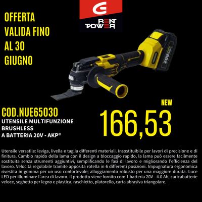 UTENSILE MULTIFUNZIONE BRUSHLESS A BATERIA 20 V AKIFIX