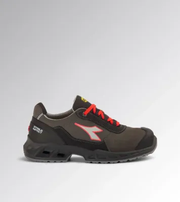 SHARK STABLE IMPACT LEATHER LOW S3 nero/rosso fluo Calzatura antinfortunistica Diadora Utility