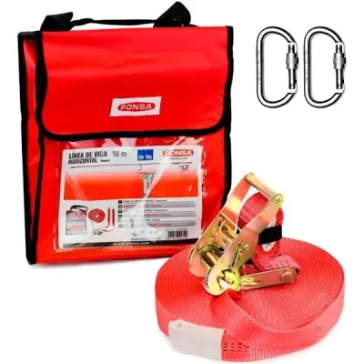 GANCIO LINEA VITA ORIZZONTALE 10M cod. 031150010001