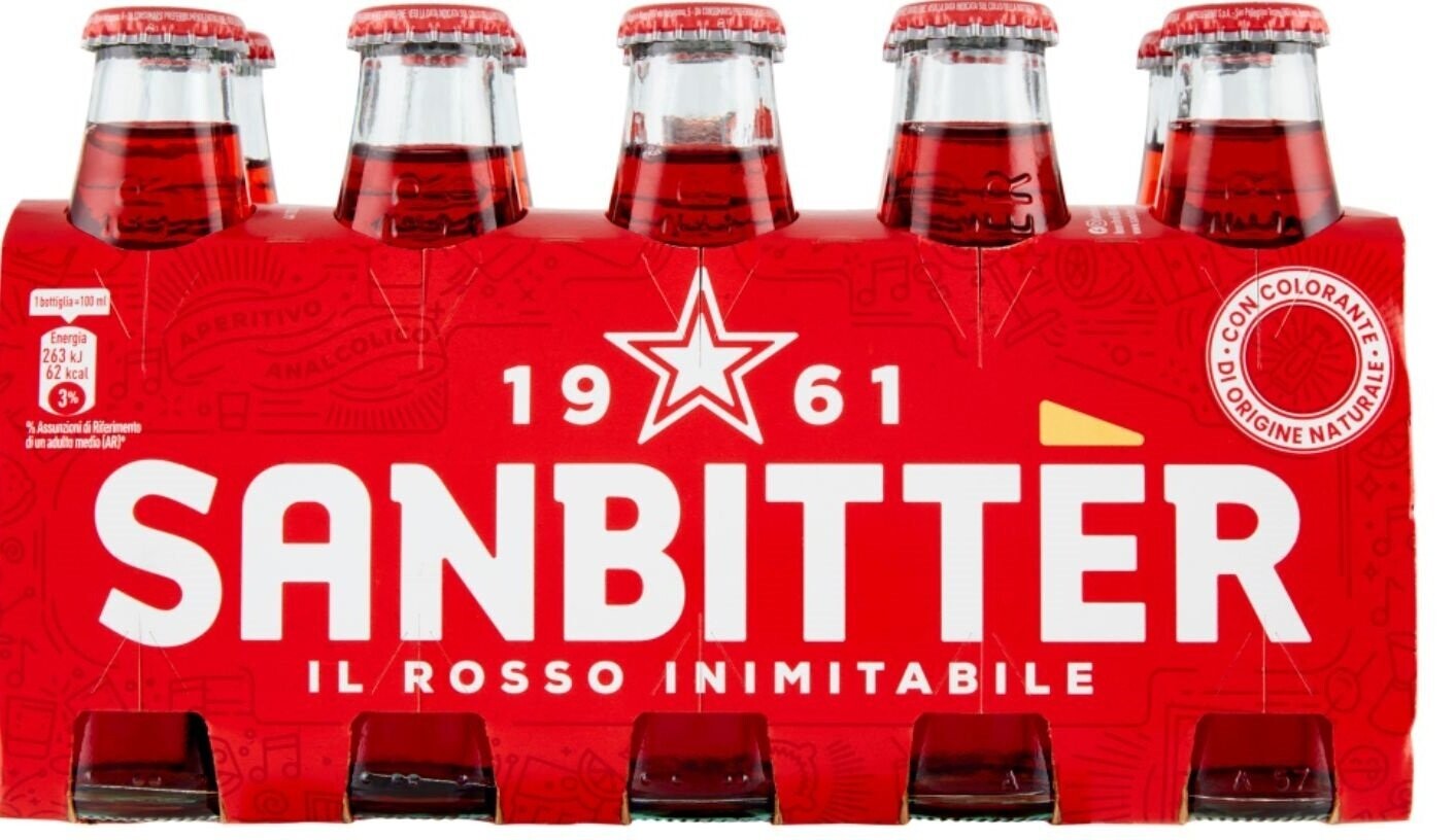 SANBITTER ROSSO 10 CL VETRO X 10-