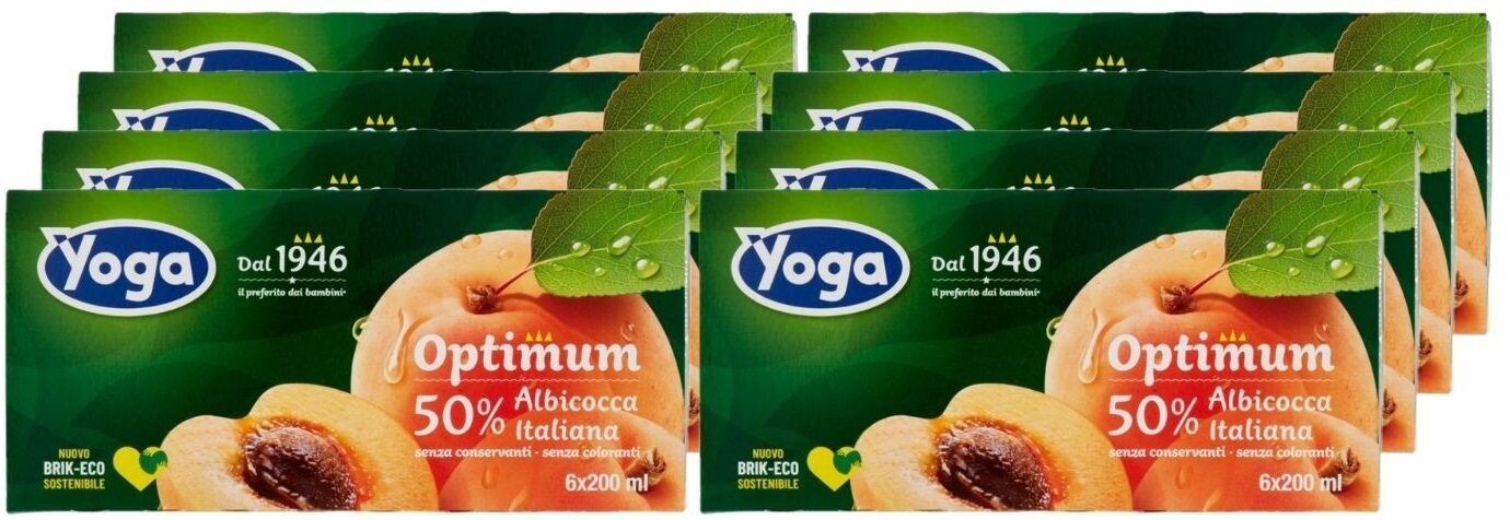 YOGA 200 ML X 8 DA 3 ALBICOCCA CF-