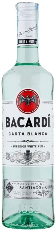 BACARDI RHUM CARTA BLANCA CL 70