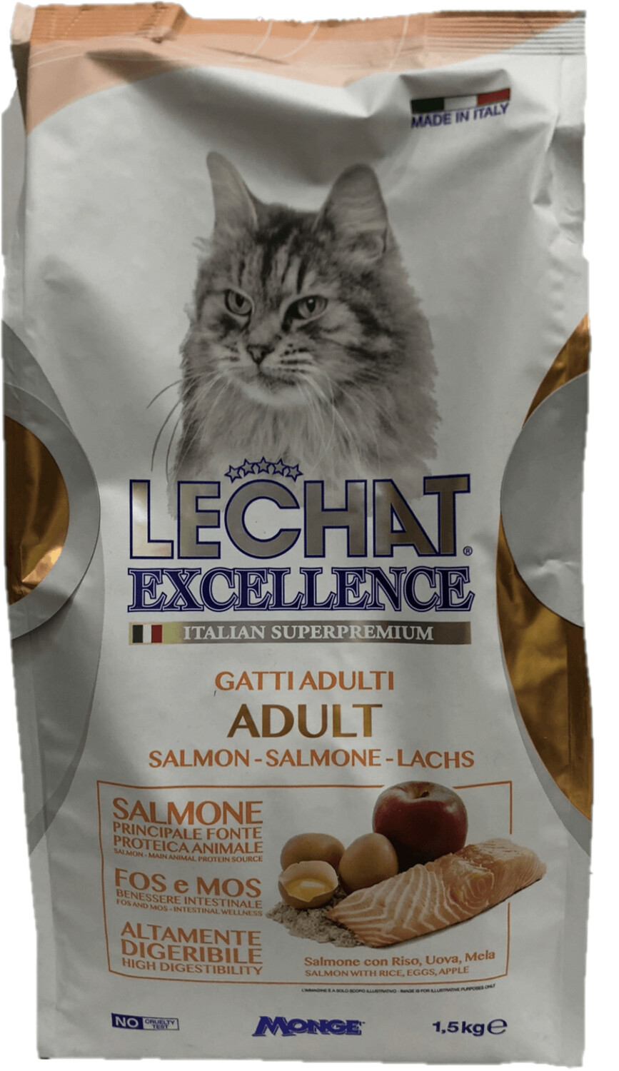 LECHAT EXCELLENCE ADULT SALMONE KG 1.5