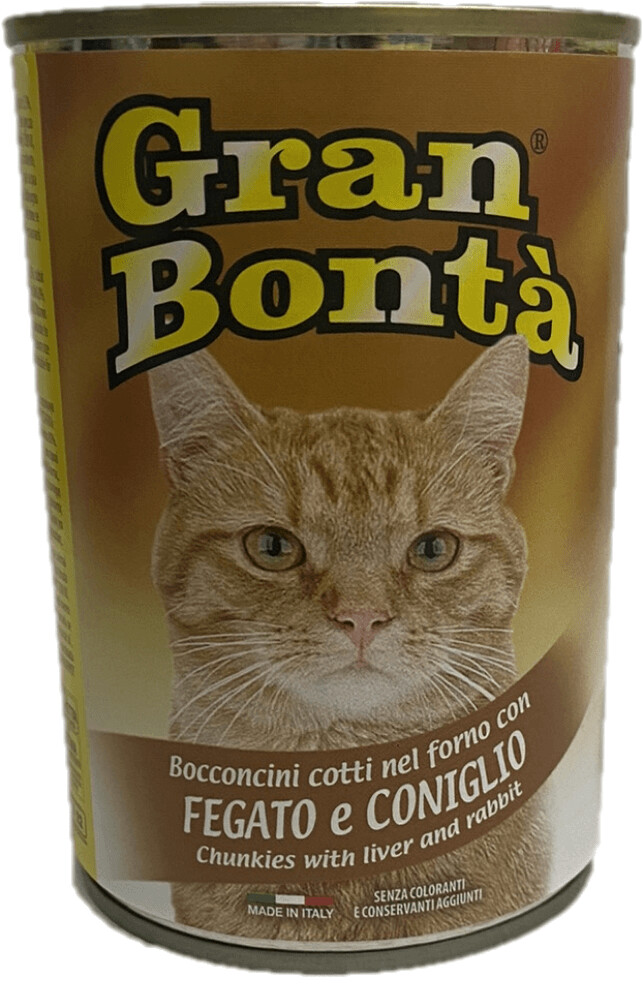 GRAN BONTA FEGATO E CONIGLIO GATTO LATT GR 400