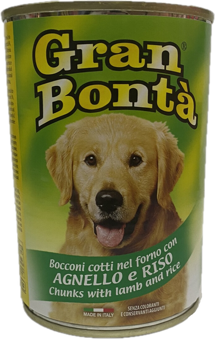 GRAN BONTA CANE AGNELLO E RISO LATTINA GR. 400