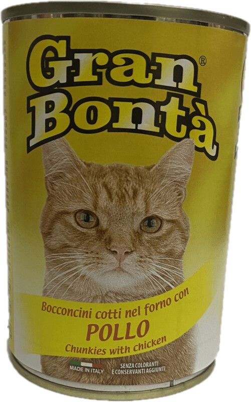 GRAN BONTA GATTO POLLO LATTINA GR. 400