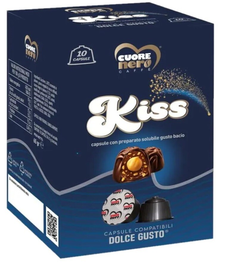 CUORE NERO CAFFE CAPSULE KISS DA 10