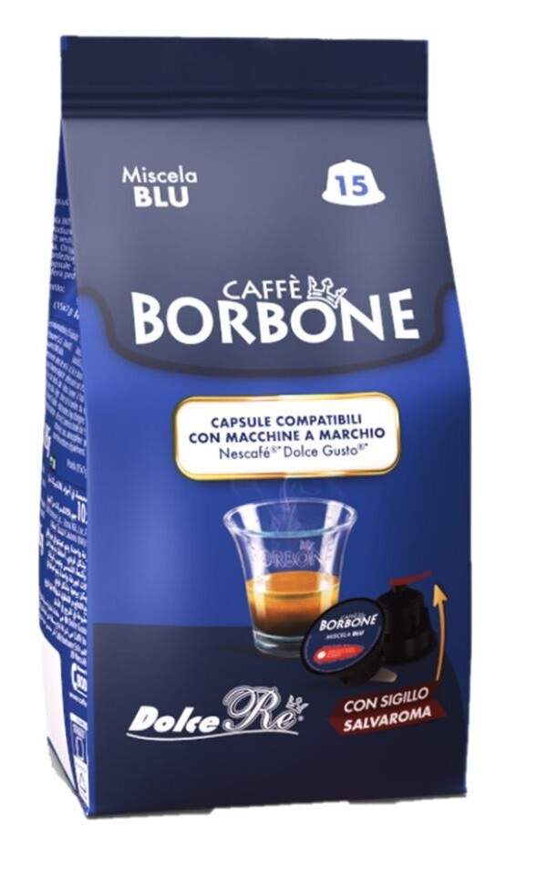 BORBONE DOLCE RE CAPSULE BLU PZ 15
