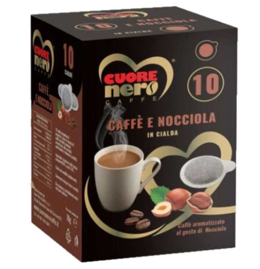 CUORE NERO CAFFE E NOCCIOLA 10 CIALDE