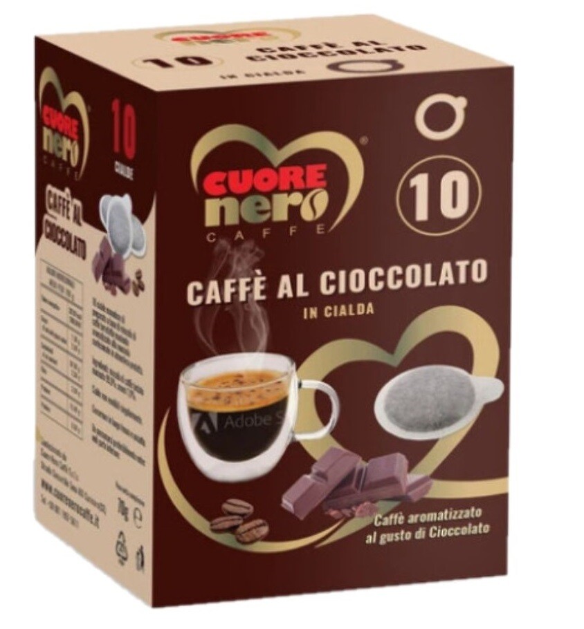 CUORE NERO CAFFE CIOCCOLATO 10 CIALDE