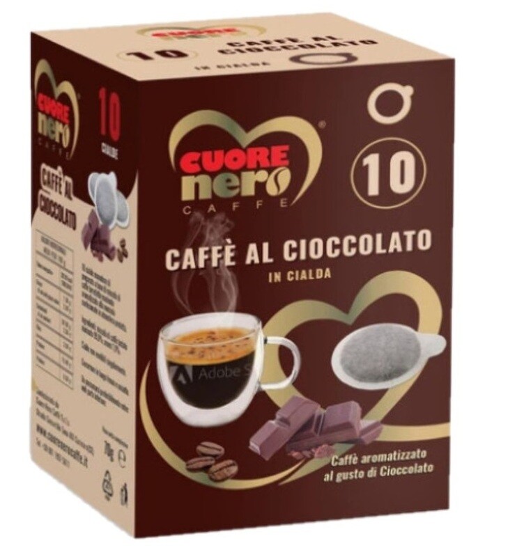 CUORE NERO CAFFE CIOCCOLATO 10 CIALDE