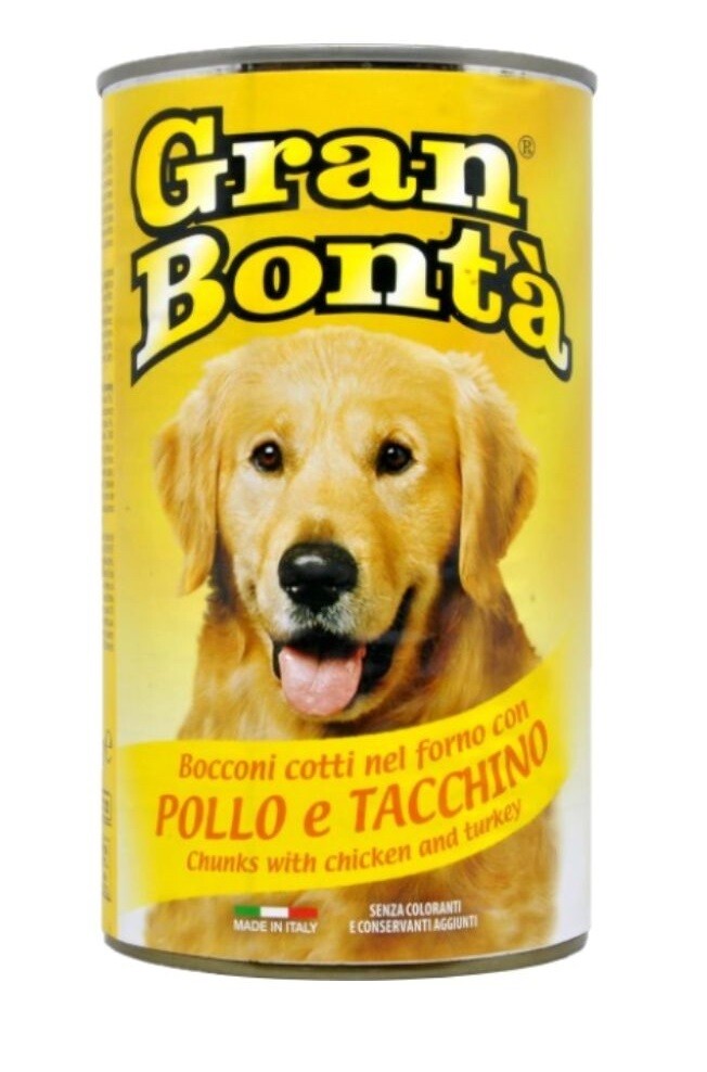 GRAN BONTA CANE POLLO E TACCHINO LATTINA GR. 400