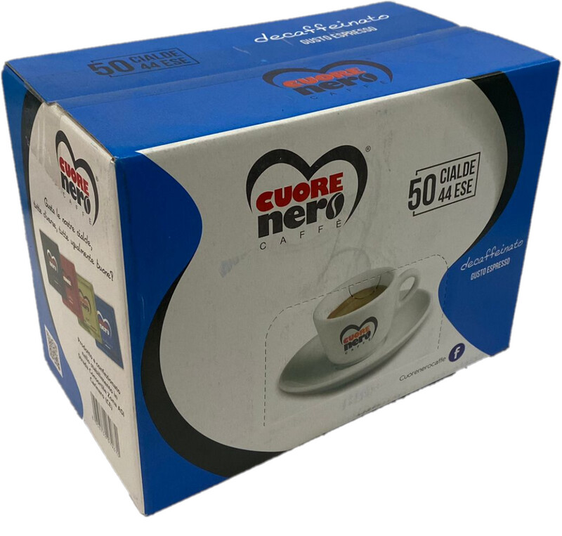CUORE NERO MISCELA DECAFFEINATO BOX CIALDA 50