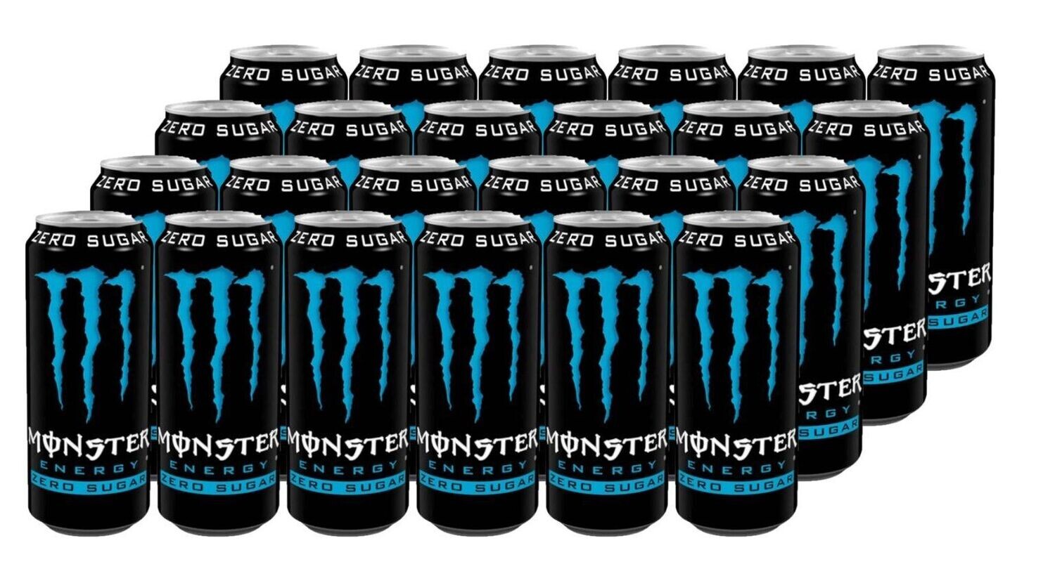 MONSTER ENERGY ZERO NERA BAFFO BLU CL 50 X 24 CF