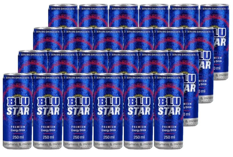 BLU STAR ENERGY DRINK 250 ML X 24 CF
