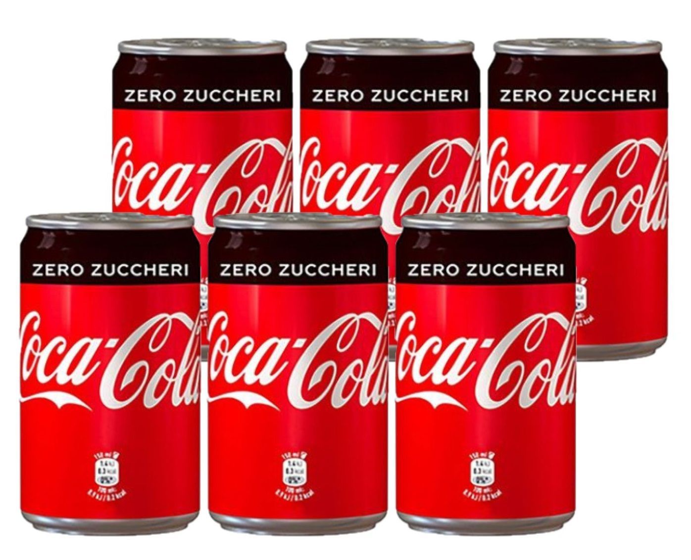 COCA COLA ZERO MINICAN 15 CL X 6