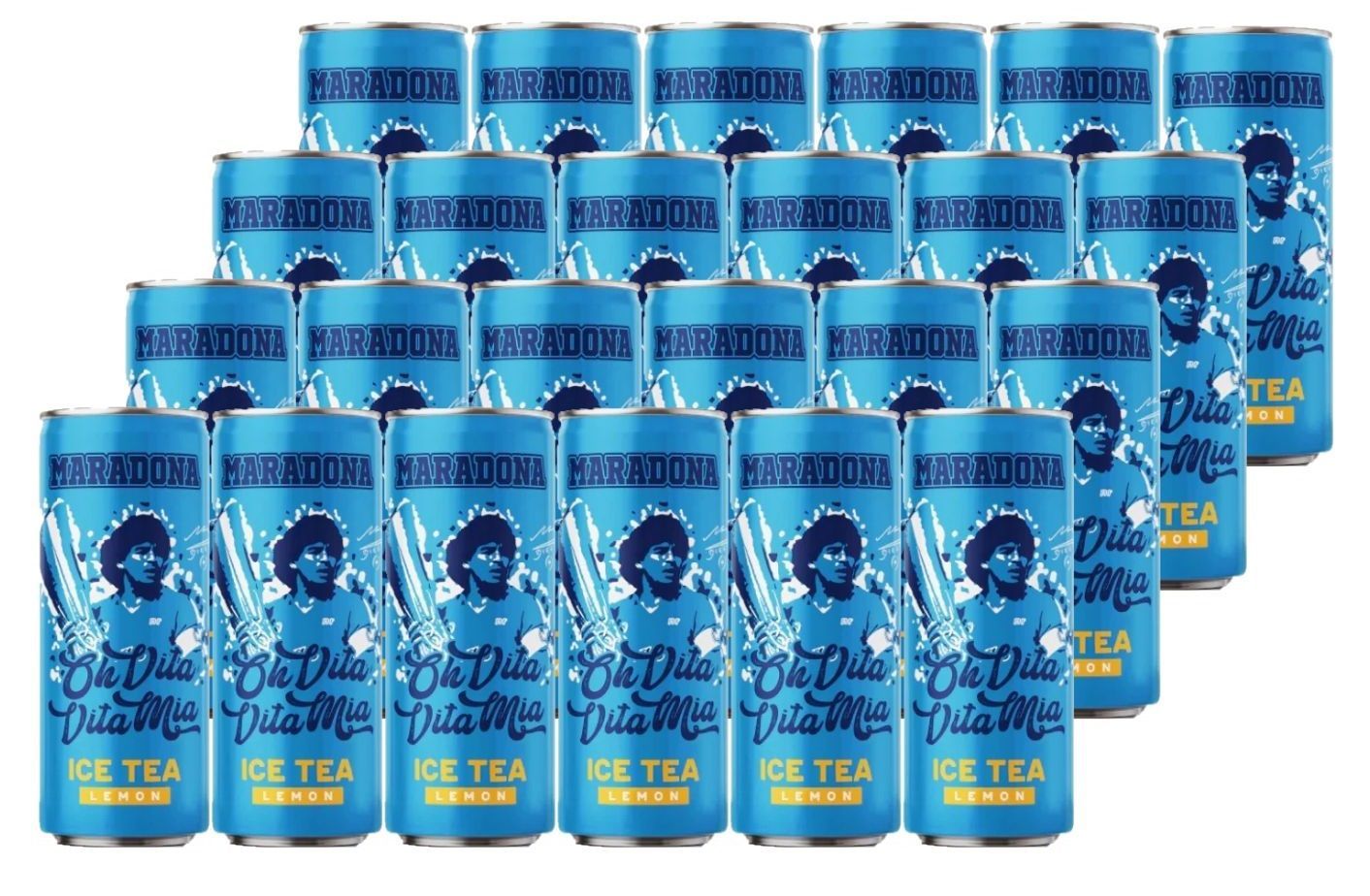MARADONA ICE TEA LEMON FLAVOUR 250 ML X 24 CF
