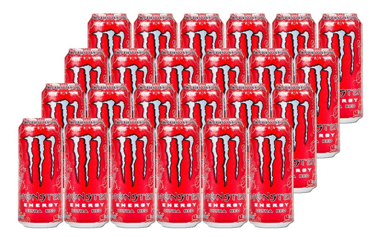 MONSTER ENERGY ULTRA ROSSA BAFFO ARGENTO CL 50 X 24