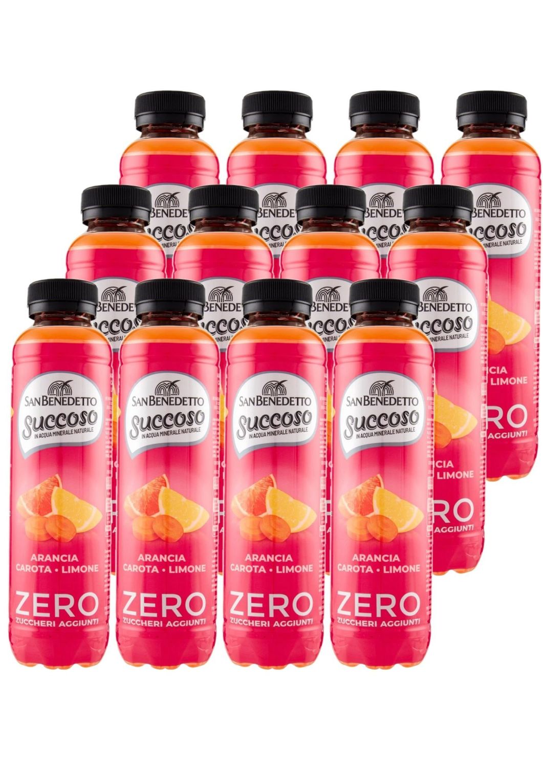 SAN BENEDETTO SUCCOSO ZERO ARAN-CAROT-LIMONE 40 CL X 12 CF