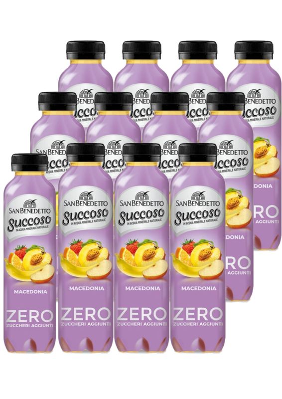 SAN BENEDETTO SUCCOSO ZERO MACEDONIA  40 CL X 12 CF