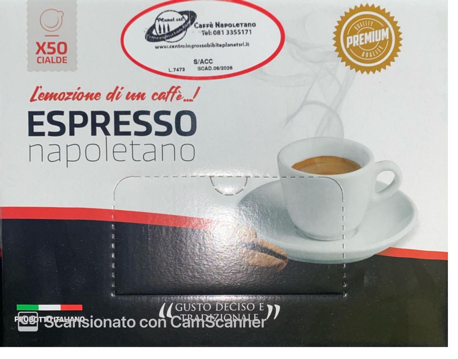 ESPRESSO NAPOLETANO PLANET 50 CLIADE
