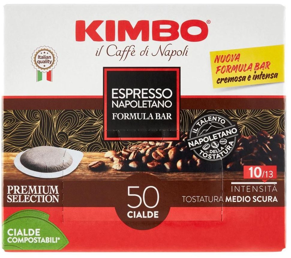 KIMBO ESPRESSO NAPOLETANO TOSTATURA 10/13 MEDIO SCURA 50 CIALDE