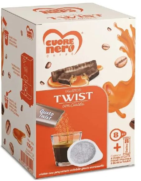CUORE NERO I GUSTOSI TWIST CIALDE 8 PZ PIU 8 PZ