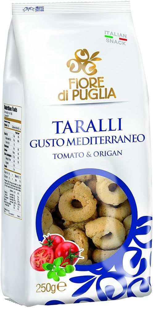 FIORE DI PUGLIA TARALLI MEDITERRANEO 250 GR