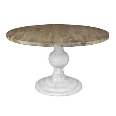 Jansen Dining Table, white/nat 13-230