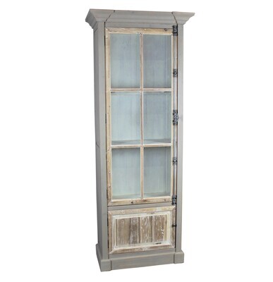 Mons Narrow Vitrine, gray/driftwood 13-156