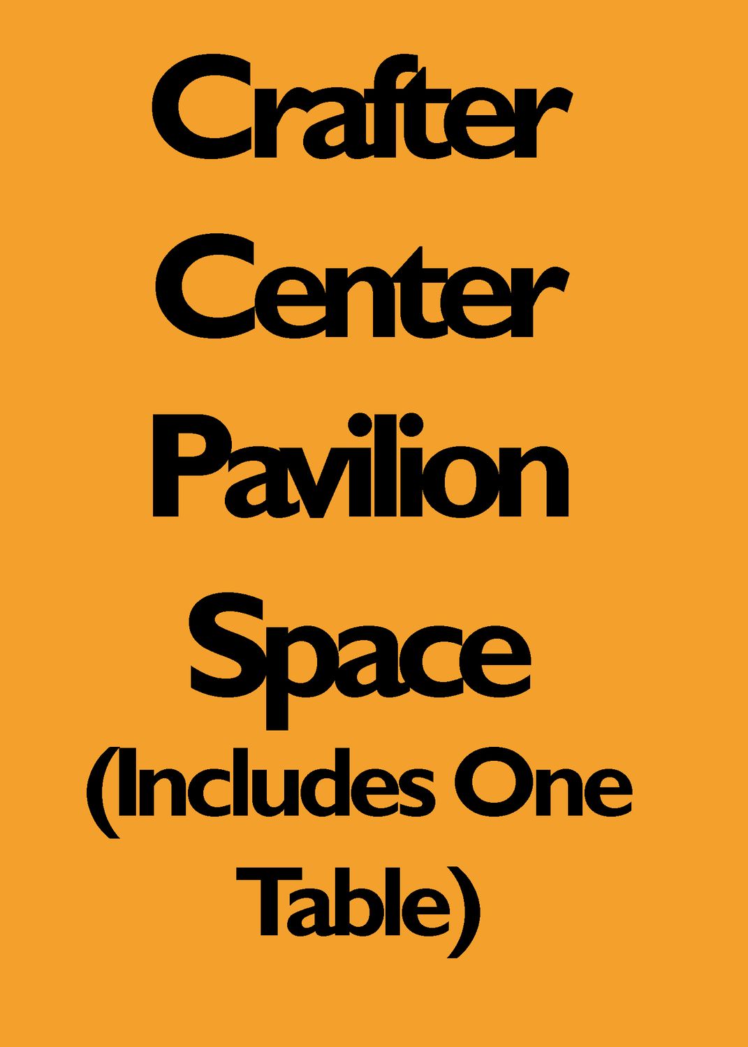 Crafter Space - Single Table Space