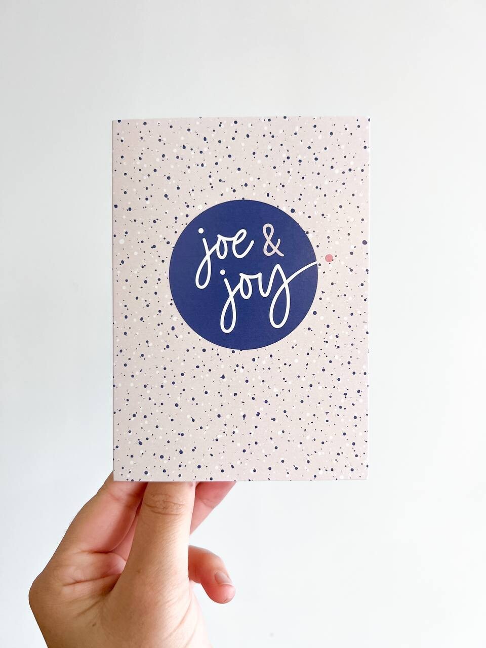 Greeting Card with your message, Card:: Joe and Joy