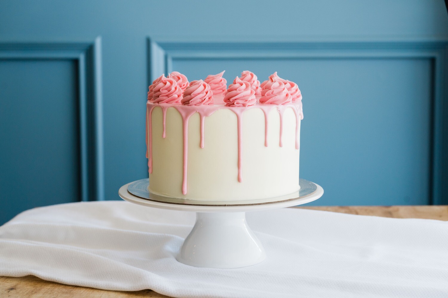 Raspberry White Chocolate Cake