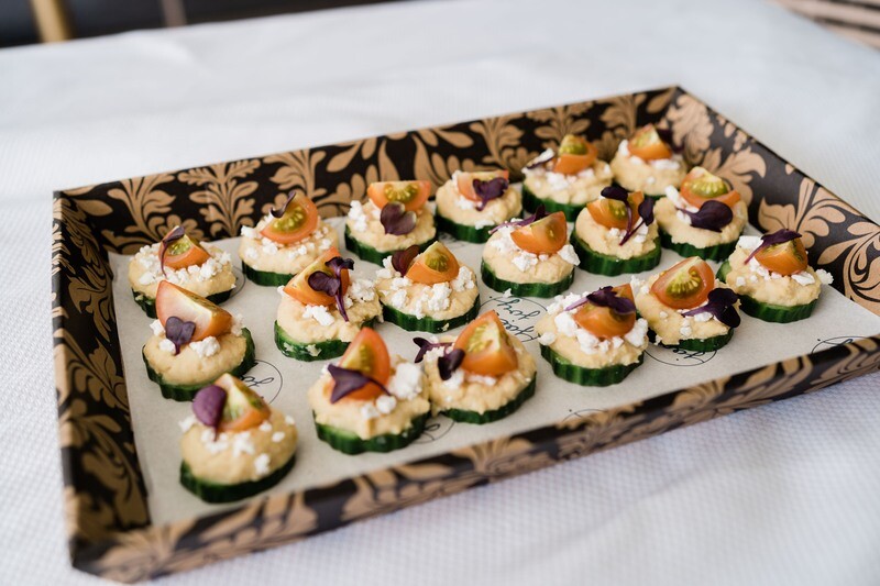 Cucumber Hummus Bites