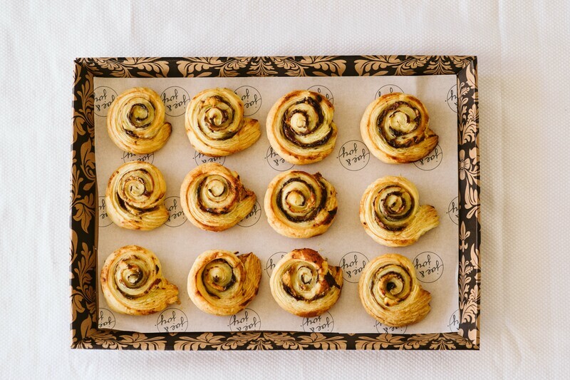Palmiers: Caramelised Onion &amp; Feta