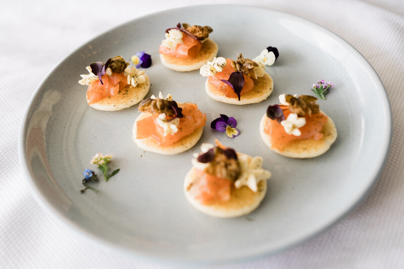 Blinis - Salmon, Caper Cream Cheese