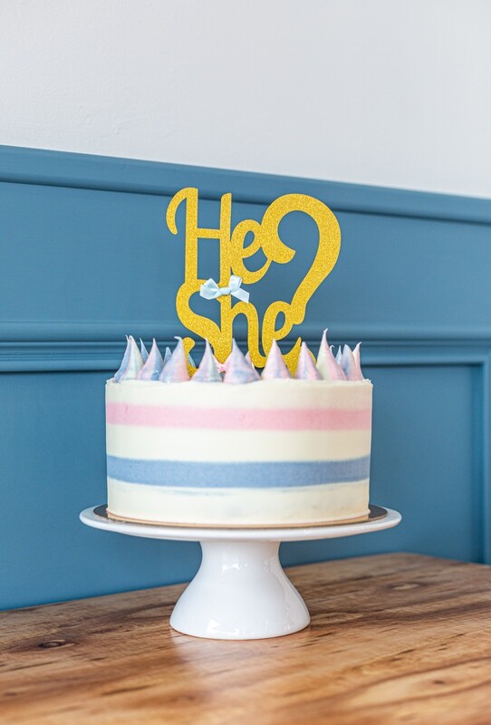 Gender Reveal Cake