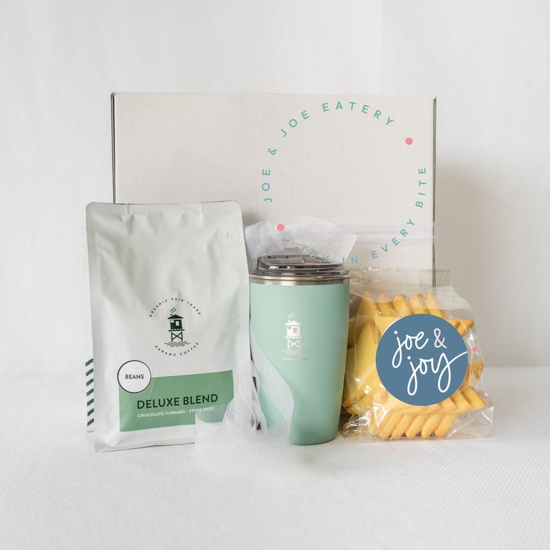 Organic Coffee, Cup, &amp; Biscuits Gift