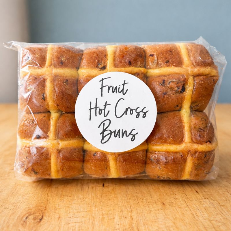 Hot Cross Buns - Traditional Fruit