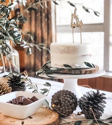 White Chocolate Ganache Naked Cake